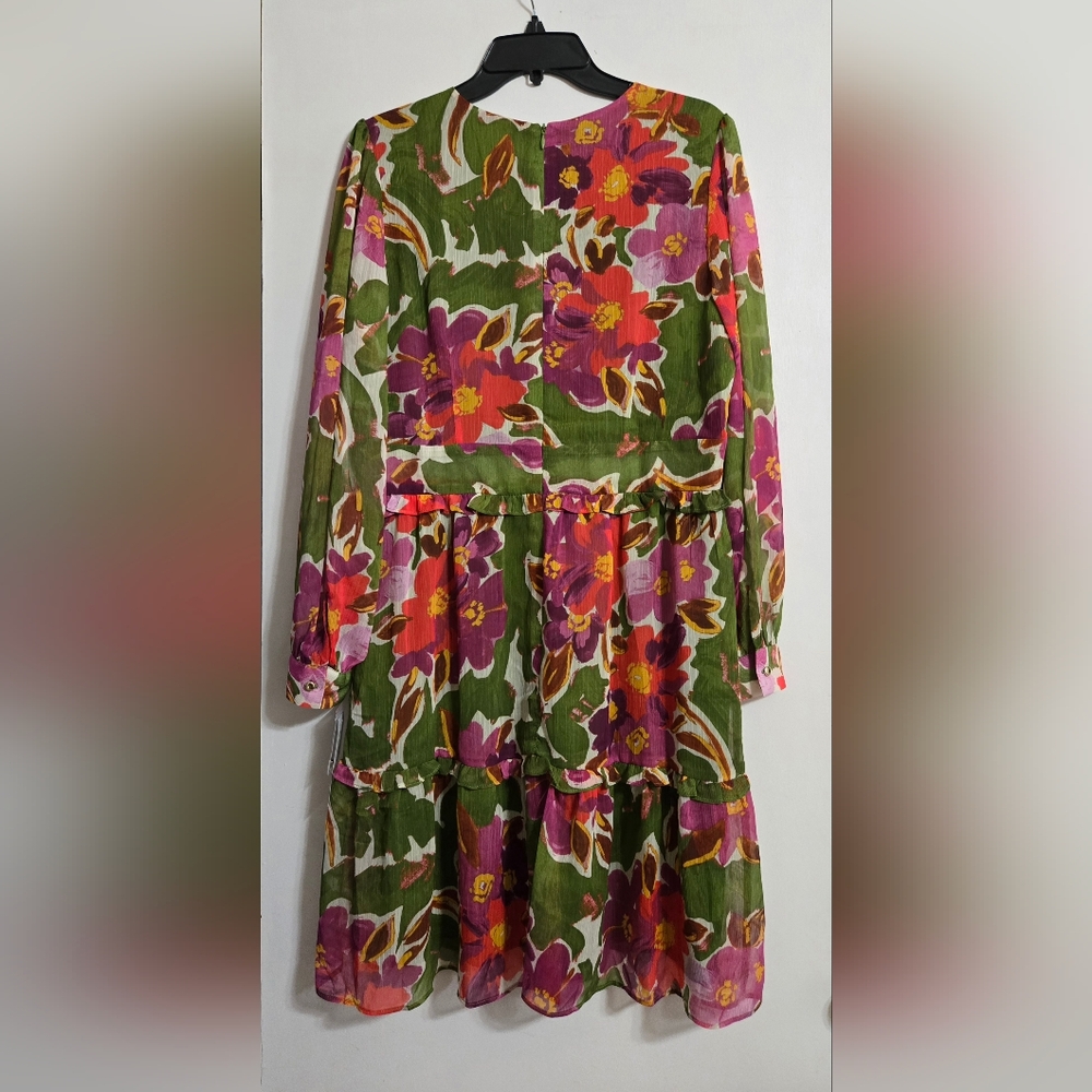 Nwt Donna Morgan Floral Print Tiered Dress Size 14 - Picture 6 of 6